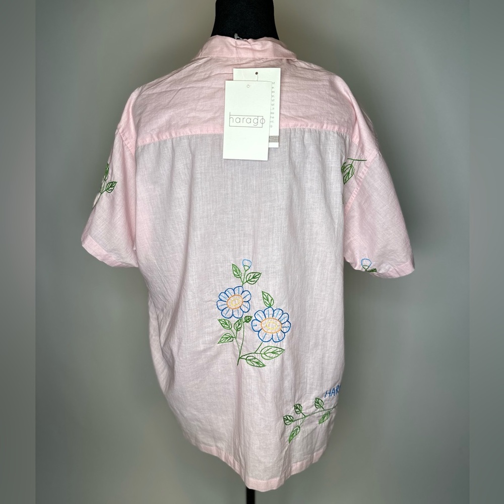 Harago Embroidered Short Sleeve Shirt - Picture 8 of 8